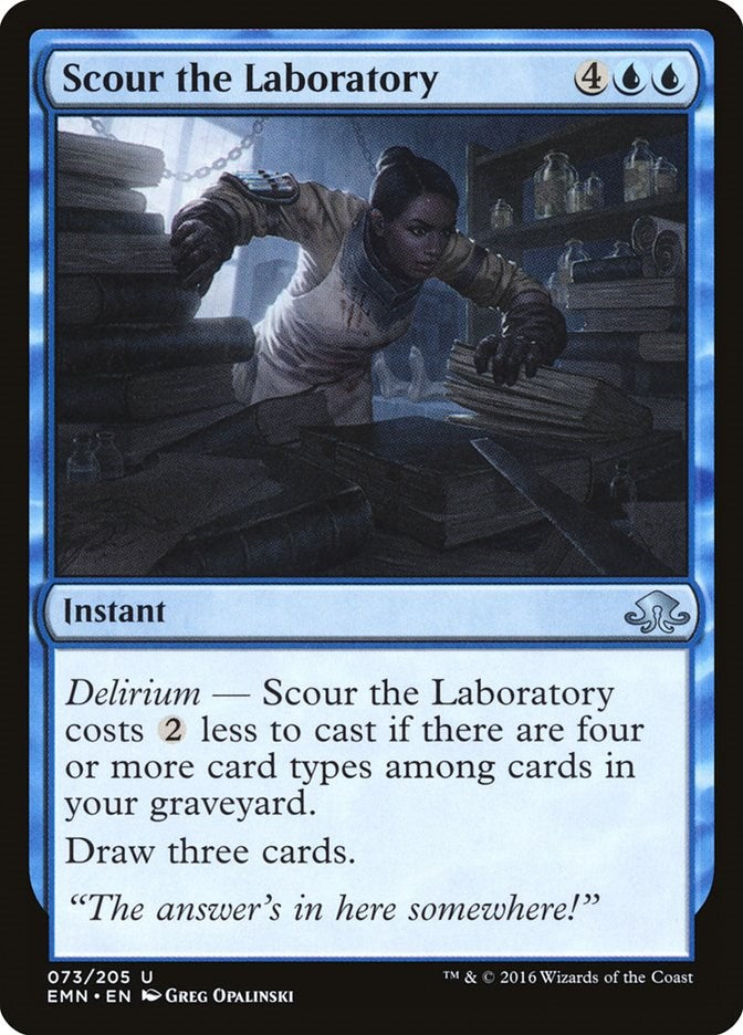 Scour the Laboratory [EMN - 73]