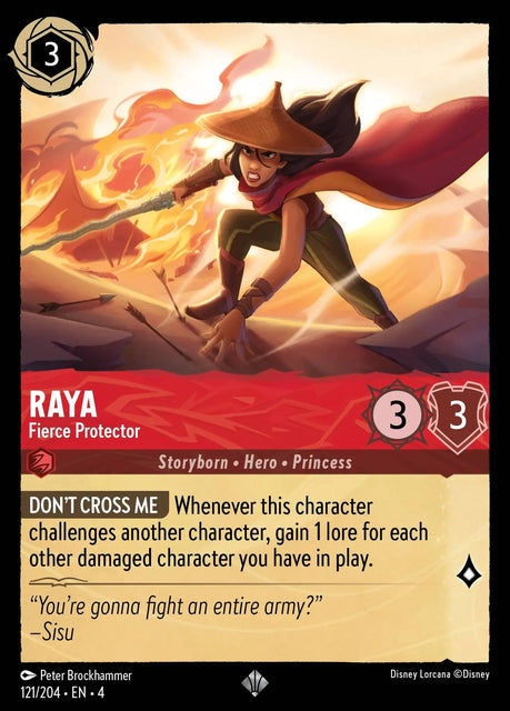 Raya - Fierce Protector - 121/204 - Super Rare