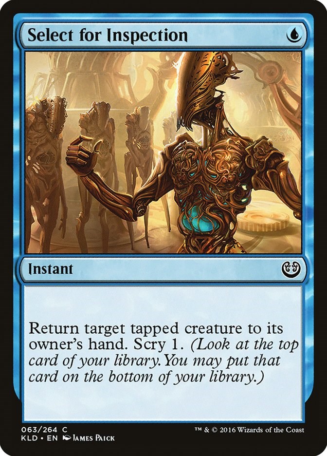 Select for Inspection [KLD - 63]