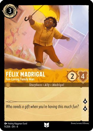 Felix Madrigal - Fun-Loving Family Man - 9/204 - Uncommon