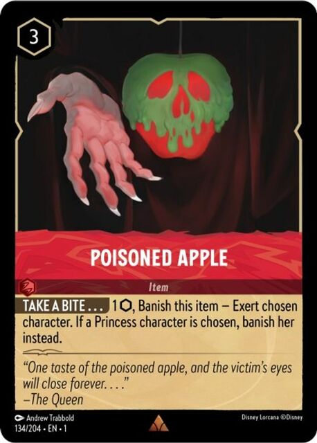 Poisoned Apple - 134/204 - Rare - Cold Foil