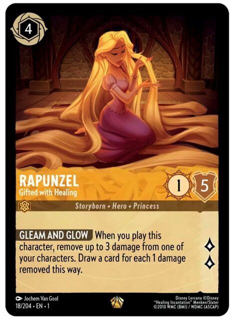 Rapunzel - Gifted with Healing - 18/204 - Legendary - Cold Foil