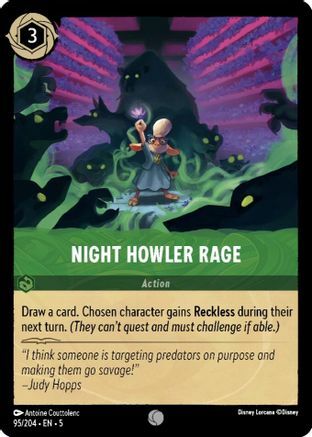 Night Howler Rage - 95/204 - Common - Cold Foil