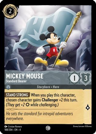 Mickey Mouse - Standard Bearer - 188/204 - Common - Cold Foil