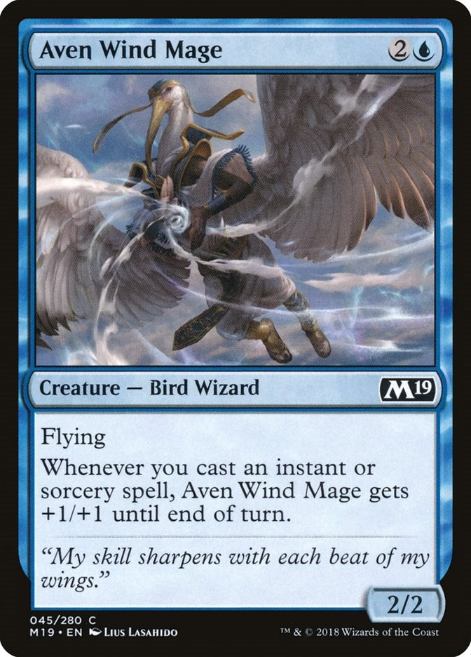 Aven Wind Mage [M19 - 45]