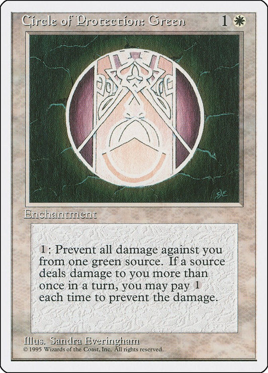 Circle of Protection: Green [4ED - N/A]