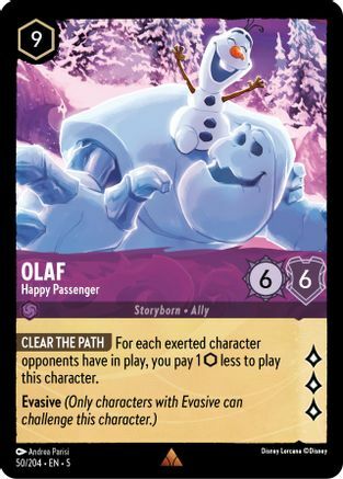 Olaf - Happy Passenger - 50/204 - Rare