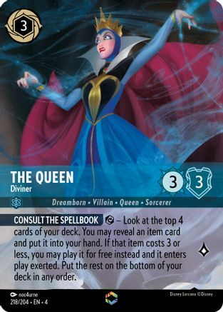 The Queen - Diviner - 218/204 - Enchanted - Holo Foil
