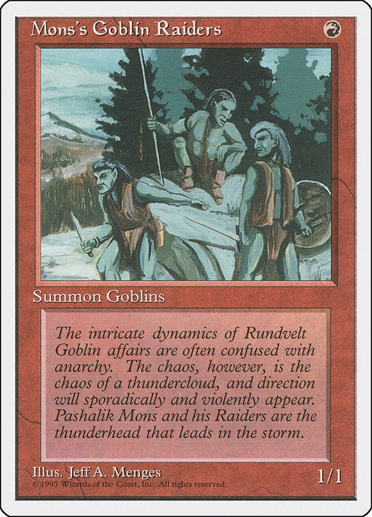 Mons's Goblin Raiders [4ED - N/A]