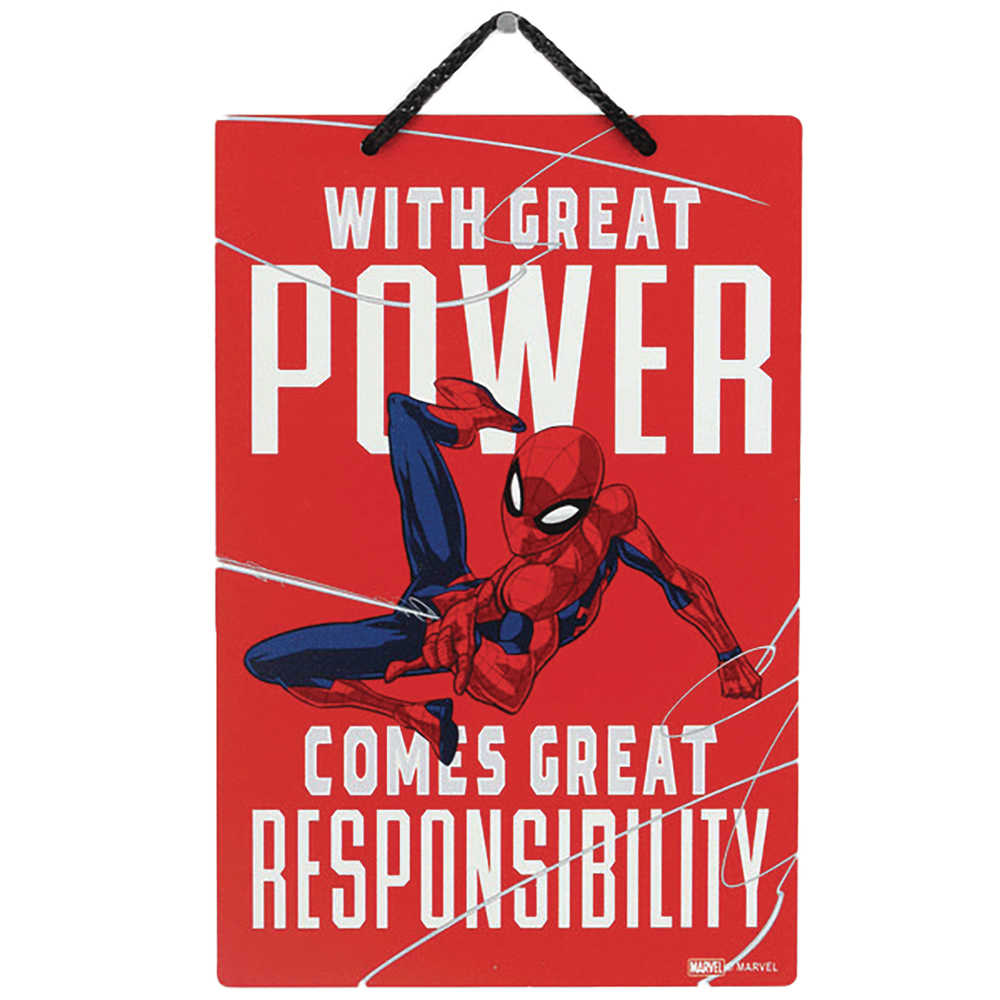 Marvel Spider-Man Power 6x8 Aluminum Sign