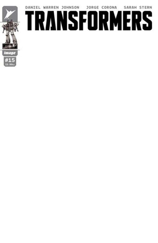 Transformers #15 Cover G Blank Sketch Cover