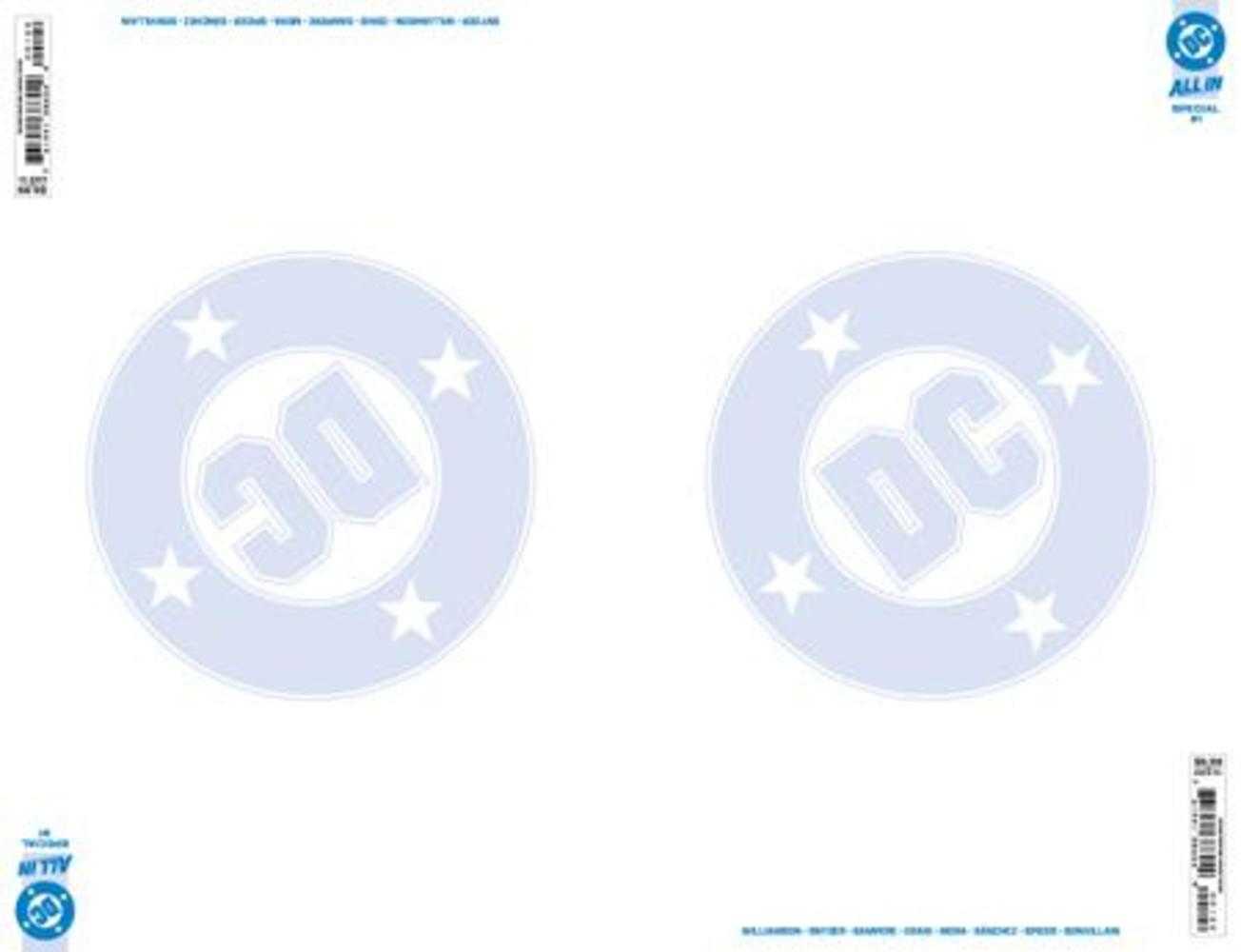 DC All In Special #1 (One Shot) 2nd Print Cover B Blank Variant