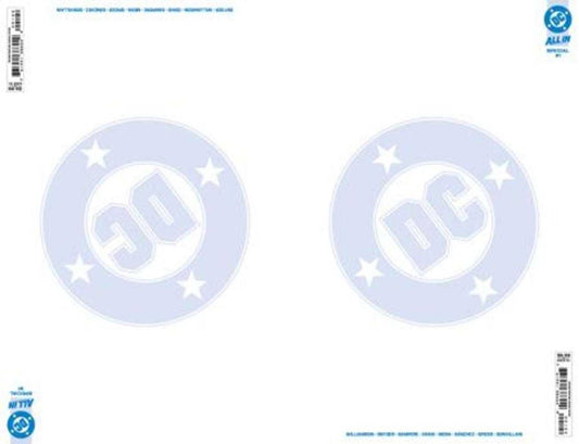DC All In Special #1 (One Shot) 2nd Print Cover B Blank Variant