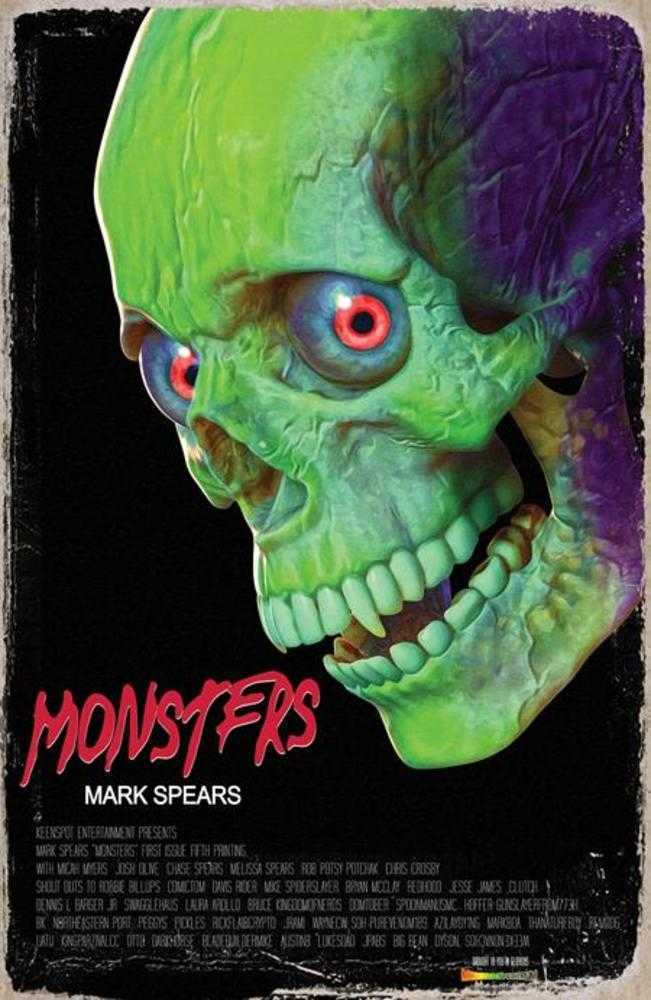 Mark Spears Monsters #1 5th Print Cover B Inc 1:20 Mark Spears Evil Dead Homage Variant
