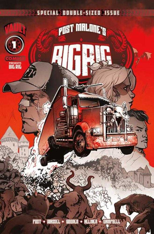 Post Malone's Big Rig #1 2nd Print Cover A Nathan Gooden