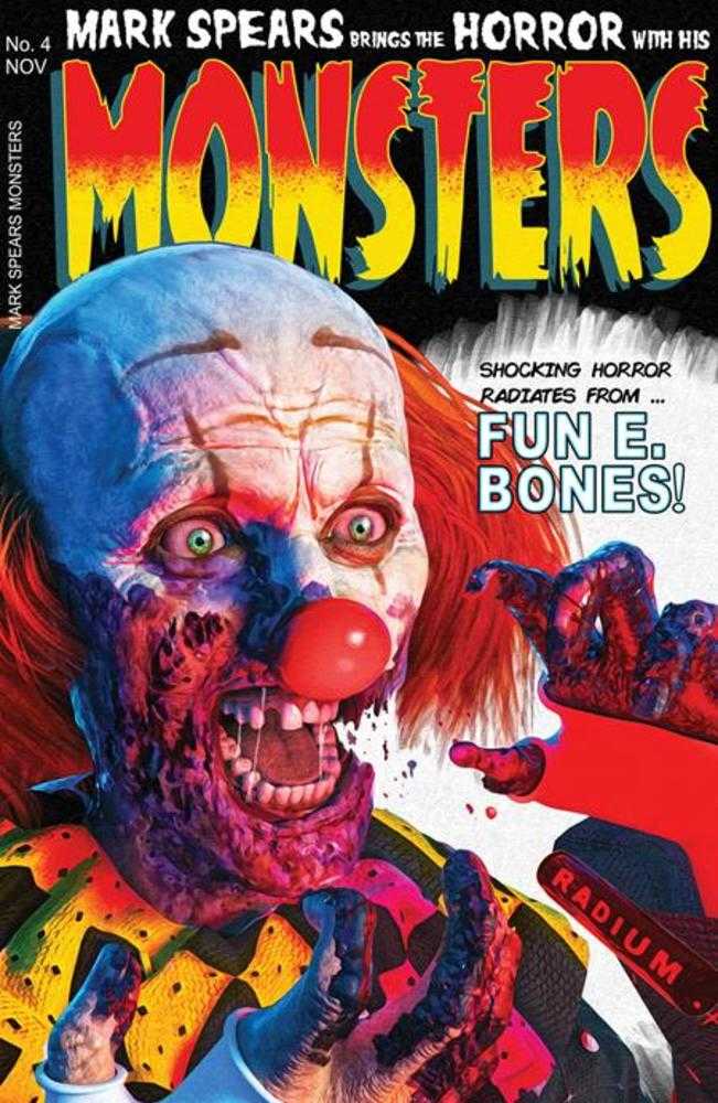 Mark Spears Monsters #4 2nd Print Cover C 1 in 25 Mark Spears Black Cat #50 Homage Clown Variant