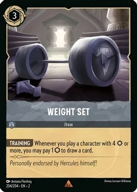 Weight Set - 204/204 - Rare - Cold Foil