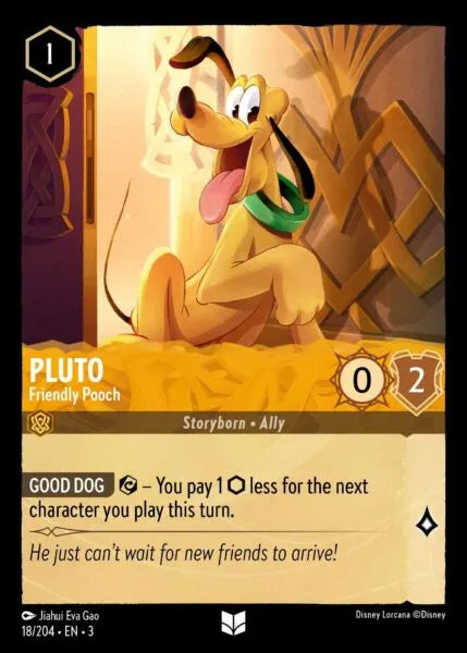 Pluto - Friendly Pooch - 18/204 - Uncommon - Cold Foil