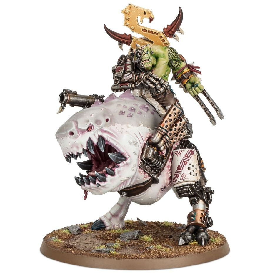 Orks: Mozrog Skragbad/ Beastboss on Squigosaur