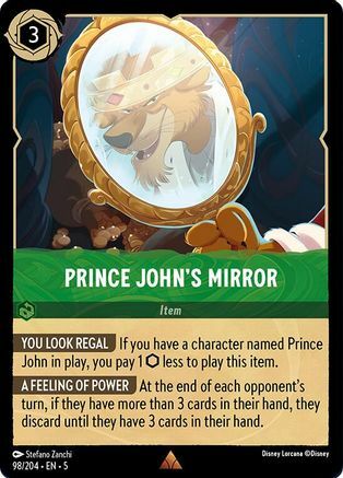 Prince John's Mirror - 98/204 - Rare - Cold Foil