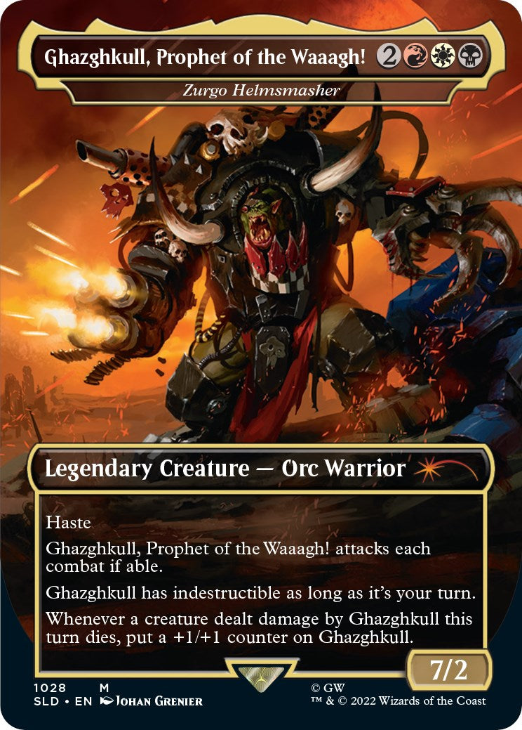 Ghazghkull, Prophet of the Waaagh! - Zurgo Helmsmasher (Borderless) [SLD - 1028]