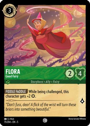 Flora - Good Fairy - 75/204 - Common - Cold Foil