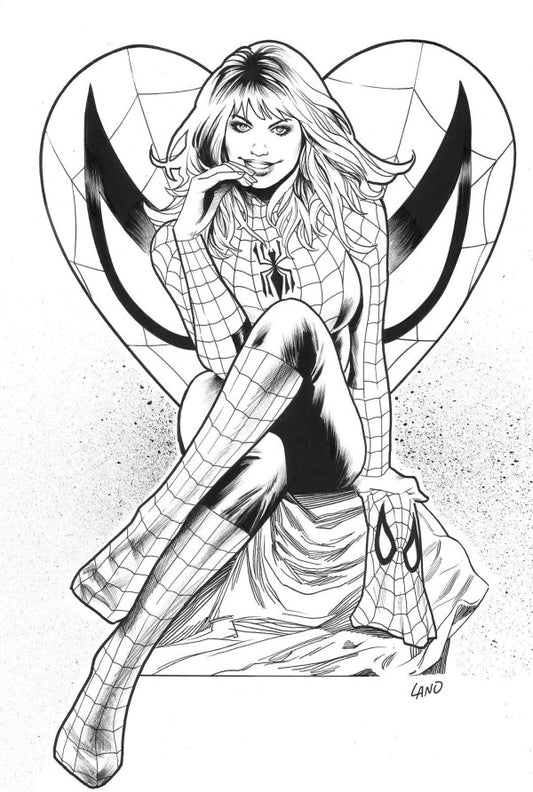 The Amazing Spider-Man #25Q 1:50 Greg Land Black & White Virgin Variant