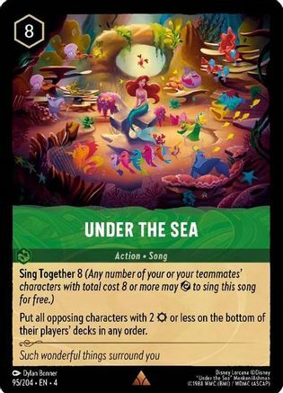Under the Sea - 95/204 - Rare - Cold Foil