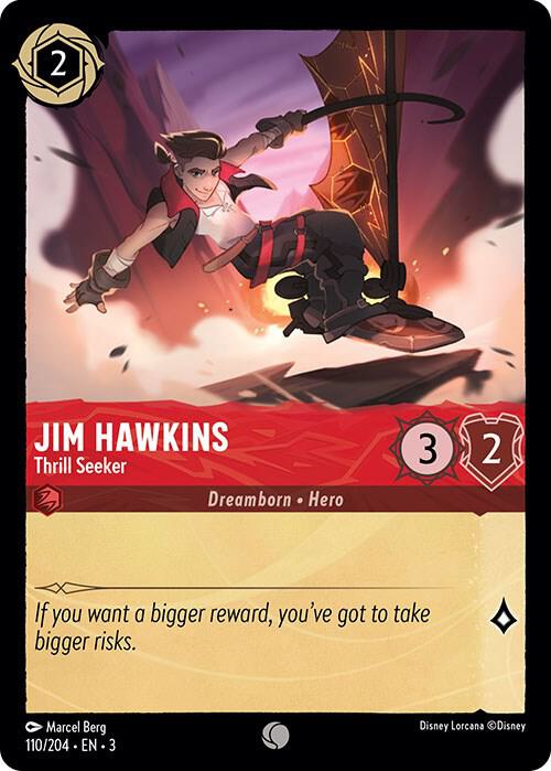 Jim Hawkins - Thrill Seeker - 110/204 - Common - Cold Foil