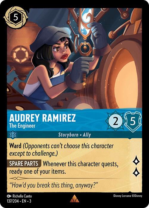 Audrey Ramirez - The Engineer - 137/204 - Rare - Cold Foil