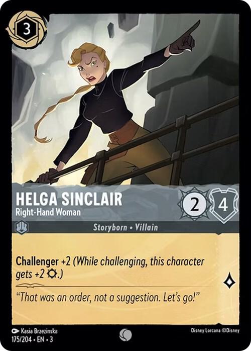 Helga Sinclair - Right-Hand Woman - 175/204 - Common - Cold Foil