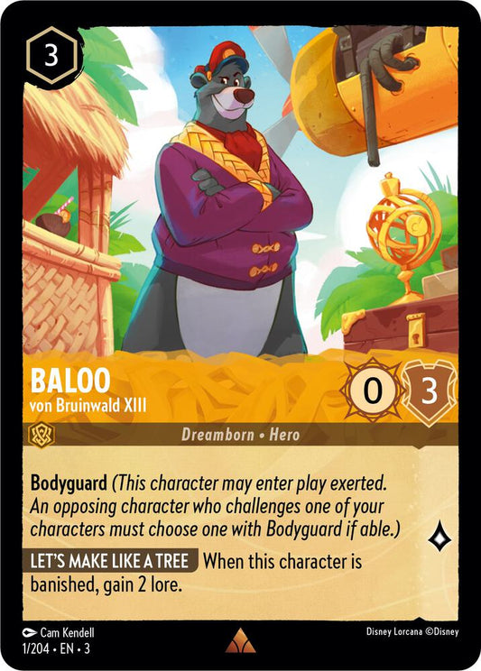 Baloo - von Bruinwald XIII - 1/204 - Rare - Cold Foil