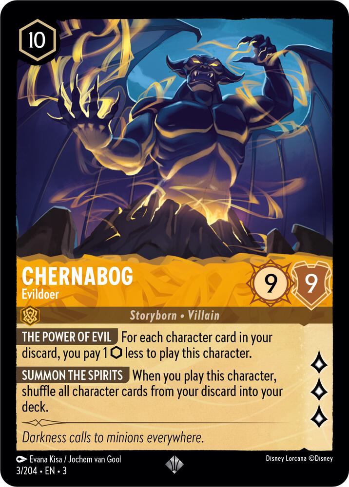 Chernabog - Evildoer - 3/204 - Super Rare - Cold Foil