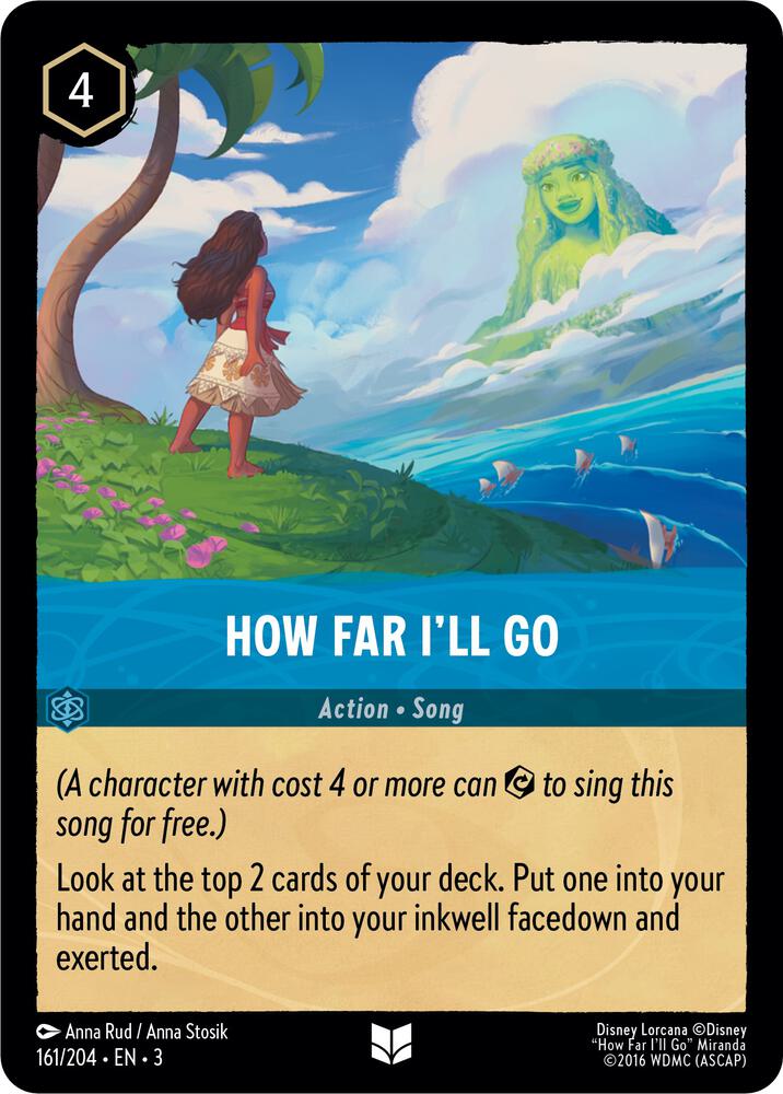 How Far I'll Go - 161/204 - Uncommon - Cold Foil