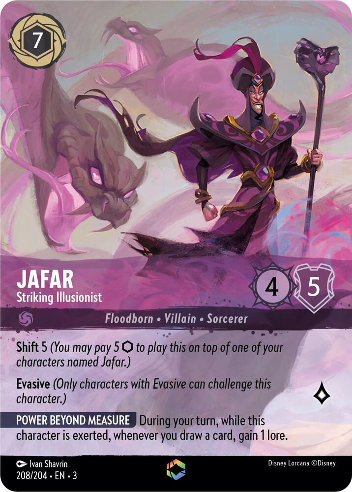 Jafar - Striking Illusionist - 208/204 - Enchanted - Holofoil