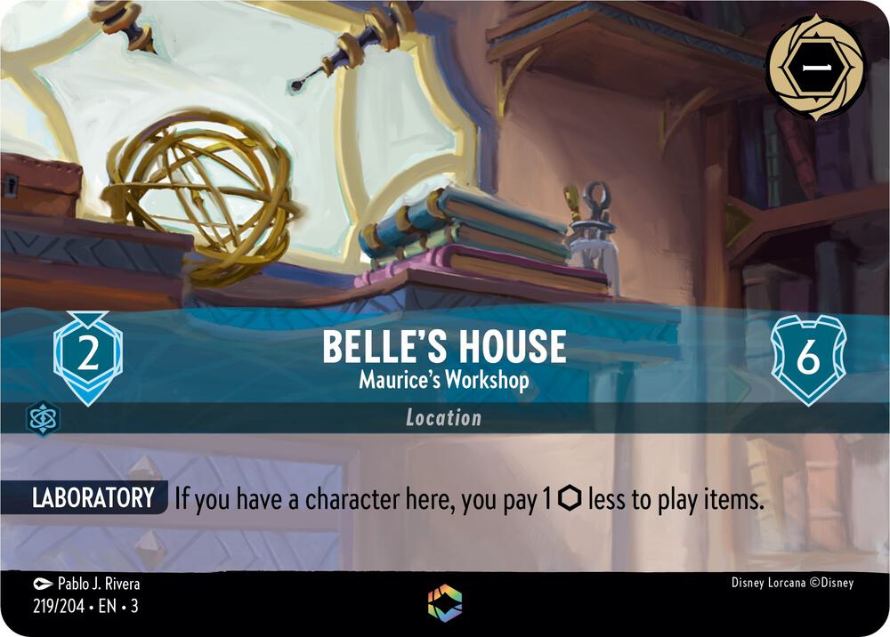 Belle's House - Maurice's Workshop - 219/204 - Enchanted - Holofoil