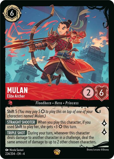 Mulan - Elite Archer - 224/204 - Legendary - Cold Foil