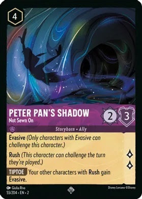 Peter Pan's Shadow - 55/204 - Super Rare