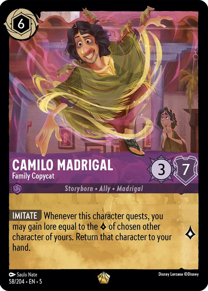 Camilo Madrigal - Family Copycat - 58/204 - Legendary