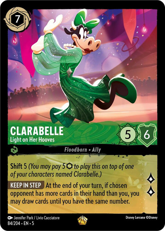 Clarabelle - Light on Her Hooves - 84/204 - Legendary - Cold Foil