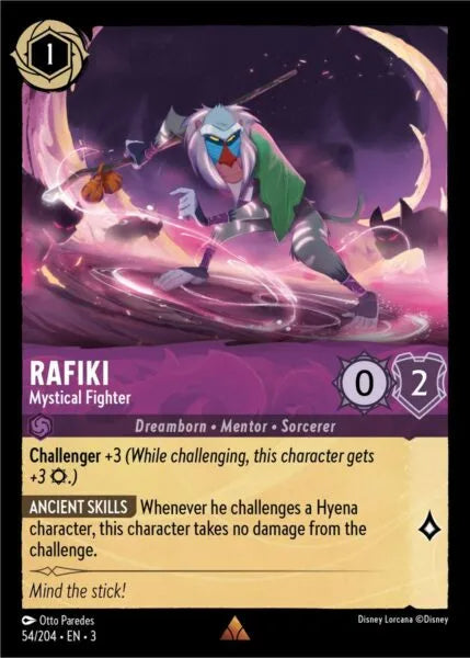 Rafiki - Mystical Fighter - 54/204 - Rare - Cold Foil