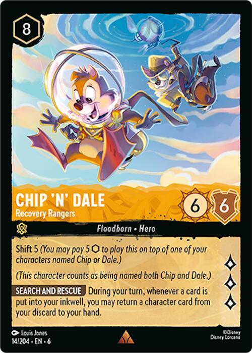 Chip 'n' Dale - Recovery Rangers - 14/204 - Rare - Cold Foil