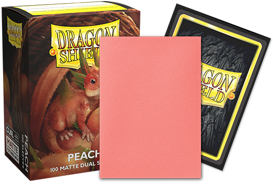 Dragon Shield Dual Matte Standard Sleeves - Peach