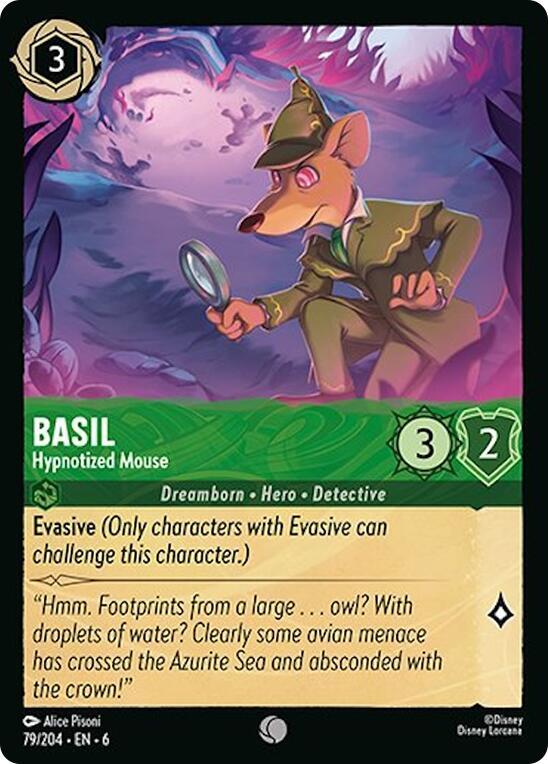 Basil - Hypnotized Mouse - 79/204 - Common - Cold Foil