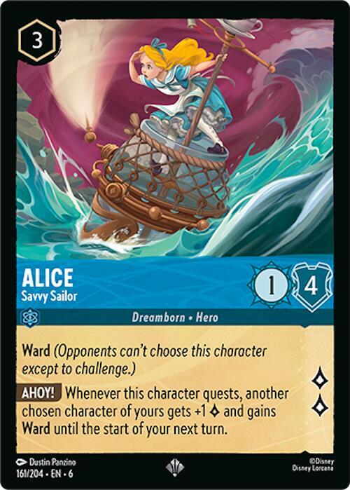 Alice - Savvy Sailor - 161/204 - Super Rare - Cold Foil