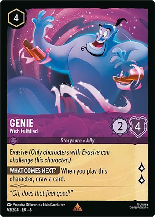 Genie - Wish Fulfilled - 53/204 - Rare - Cold Foil