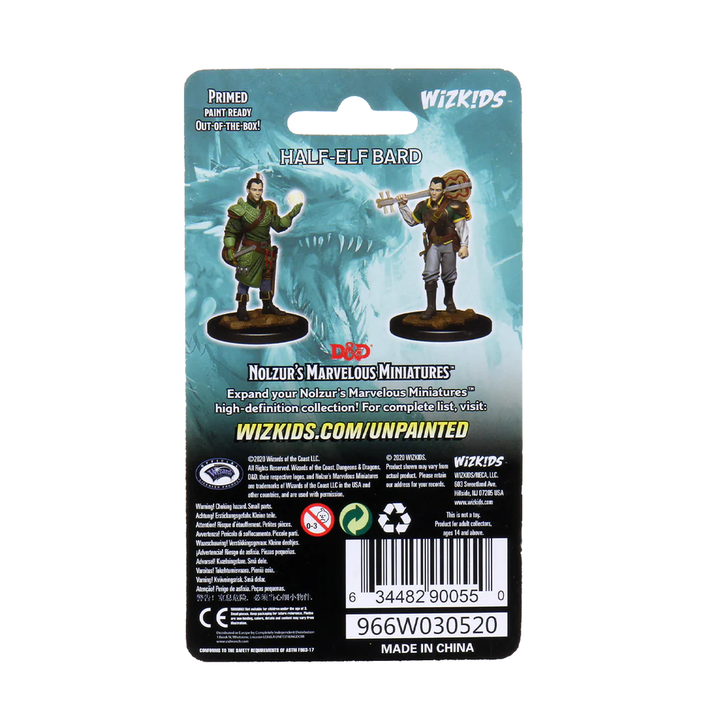 D&D Nolzur's Marvelous Miniatures - Male Half-Elf Bard