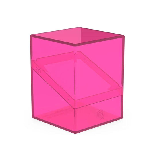 Boulder Deck Case - Clear - Rhodonite (Holds 100+)