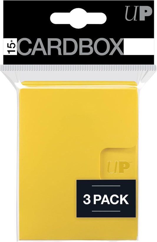 Ultra Pro 15+ 3ct Cardbox Yellow