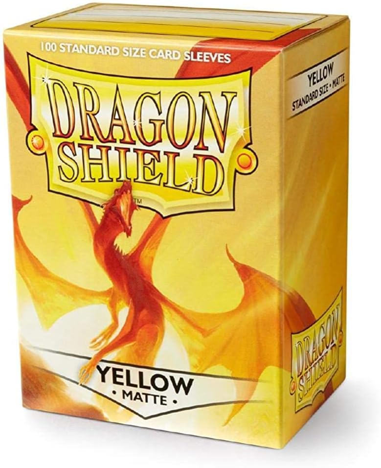 Dragon Shield Box of 100 in Matte Yellow